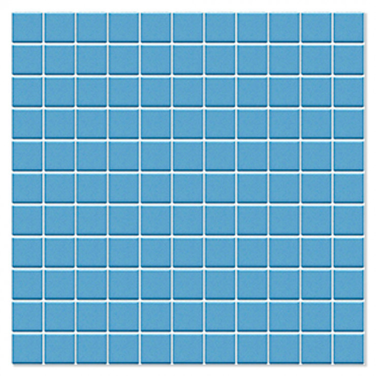 Mosaik Klinker Mosaicos Azul Blå Matt 32x32 (2.5x2.5) cm-0